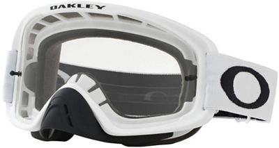 Oakley O-FRAME 2.0 MX Grey & Clear Goggles - Matte White, Matte White